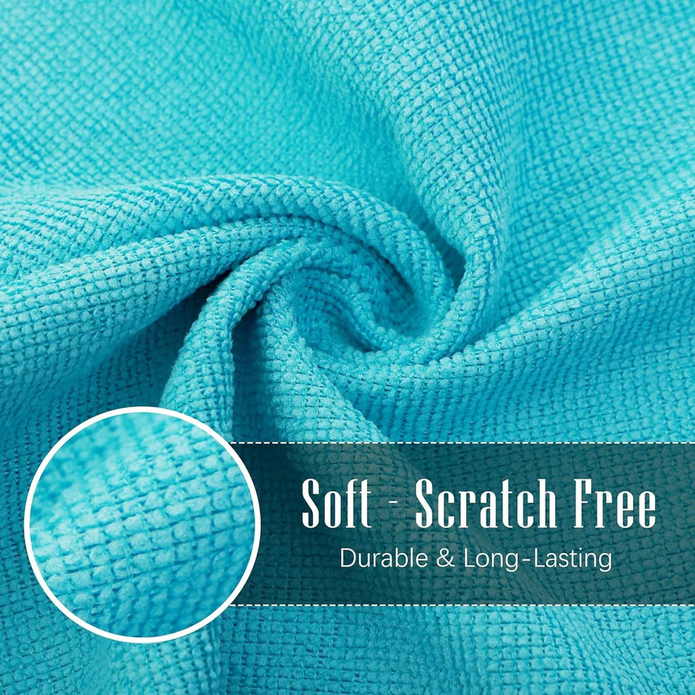 Super Absorbent Microfiber Dish Cloths – Reusable Kitchen & Home Cleaning Towels (BUY 10 GET 10 FREE | Random colors)